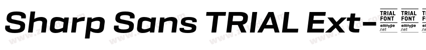 Sharp Sans TRIAL Ext字体转换